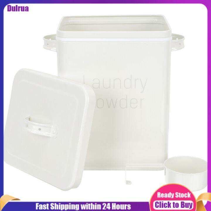 Dulrua Laundry Detergent Box Laundry Soap Container Laundry Powder