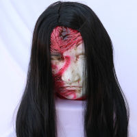 ฮาโลวีนแขวน Severed Head ตกแต่ง Bloody Cut Off Head Latex จำลองหญิง Zombie Head Prop Haunted Houses Party Decor