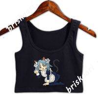 【HOT】✉ Manga Anime Crop Top Sleeveless Size S-2xl Print Pictures