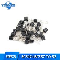 ✉✑๑ 50PCS BC547 BC557 TO-92 IC transistors Each 25Pcs BC547B BC557B NPN PNP Power Triode Transistor electronic parts