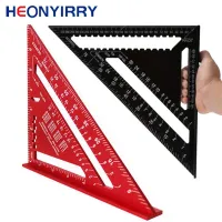 Triangle Ruler 18/30CM Aluminum Alloy Angle Protractor Speed Metric Square Measuring Ruler For Building Framing Tools Gauges Shoes Accessories