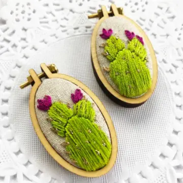 Ornaments DIY Pendant Mini Embroidery Hoop Crossing Stitch Hoops Wooden