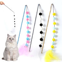 Playing Durable Pet Plush Ball Pet Supplies Feather Cat Toys Cat Teaser Toys