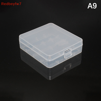 Re ผู้ถือแบตเตอรี่พลาสติกที่มีสีสันใหม่ Case 4 AA AAA Hard Plastic Storage BOX COVER สำหรับ14500 Battery Organizer Container