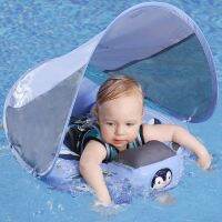 Swim Trainer Baby Safety Solid Float UPF 50 + UV Sun Protection Canopy Non-Inflatable Swim Ring นอนสระว่ายน้ำอ่างอาบน้ำของเล่น