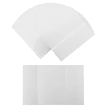 120 Pcs Vellum Jackets, 5X7 Inch Vellum Paper Pre-Folded Wedding Invitation  Paper Translucent Vellum Envelopes 