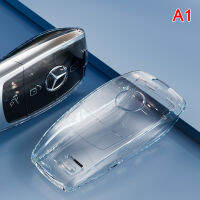 Pnate ฝาครอบเคสกุญแจรถยนต์ใส TPU สำหรับ Mercedes Benz Class อุปกรณ์ป้องกันซองใส่กุญแจ