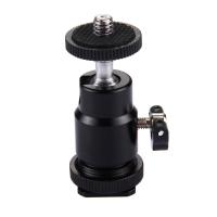 SmartPhonemall PULUZ Cold Shoe Tripod Head 1/4 inch Tripod Screw Head with Lock