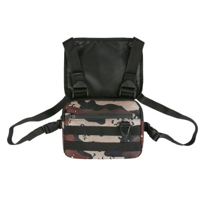 Mens Chest Bags Fashionable Street wear Waist Bags For Men Canvas Tactical Bag Bullet Street Hip Hop Chest Vest Pack Oxford Bag