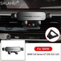 ที่จับโทรศัพท์มือถือรถแบบกราวิตี้สำหรับ BMW 5 6 Series GT G30 G32 G31ช่องแอร์อัตโนมัติขาตั้งพิเศษระบบนำทาง GPS