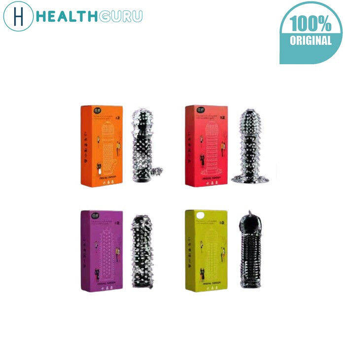 HealthGuru Hygienically Sealed Crystal Spike Condom Dragon Enlargement