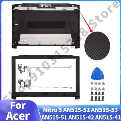 ใหม่เอี่ยม J76สำหรับ Acer Fo Nitro 5 AN515-52 AN515-53 AN515-51 AN515-42 AN515-41 N17C1หน้าจอ LCD สำหรับแล็ปท็อปฝาหลัง/ฝาปิดโน้ตบุค/บานพับ LCD สีดำ