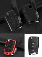 Car Key Case Cover For Volkswagen VW Golf 7 Mk7 Tiguan MK2 Polo Seat Ateca Ibiza Leon 5F FR MK3 Skoda Octavia 3 A7 Accessories