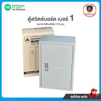 Apollo ตู้สวิทช์บอร์ด เบอร์ 1 ขนาด 300x450x170 mm ตู้เหล็ก ตู้เก็บอุปกรณ์ไฟ