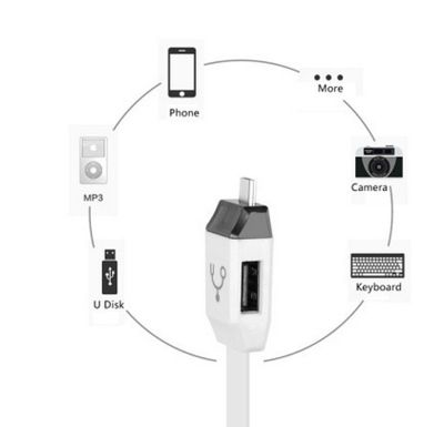 Smart OTG Cable 3 in 1 Micro USB OTG/Sync/Charging Line
