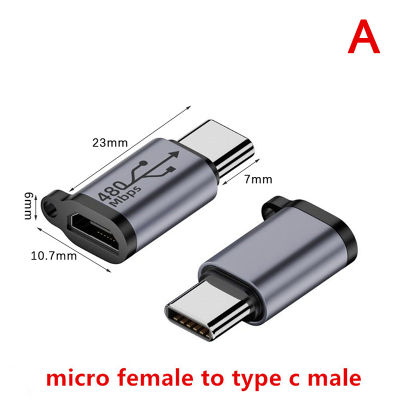 UNI USB-C TO Micro USB mini USB อะแดปเตอร์ Type-C ตัวเมียเป็น Micro USB ตัวผู้แปลงสำหรับชาร์จโทรศัพท์แท็บเล็ตกล้องอะแดปเตอร์