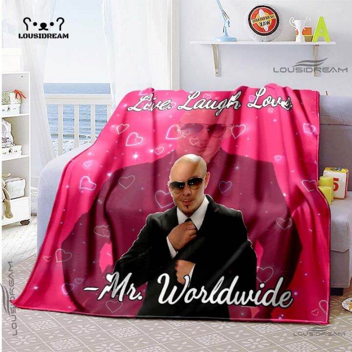 mr-worldwide-แฟชั่นโยนผ้าห่ม-soft-flannel-บางผ้าห่มเตียงโซฟาผ้าคลุมเตียง-home-decor-แฟนคริสต์มาส-xmas-gift