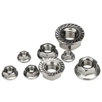 anti-loose screw with cushioned anti-slip nut M3M4M5M6M8-20 stainless steel flange Nails  Screws Fasteners