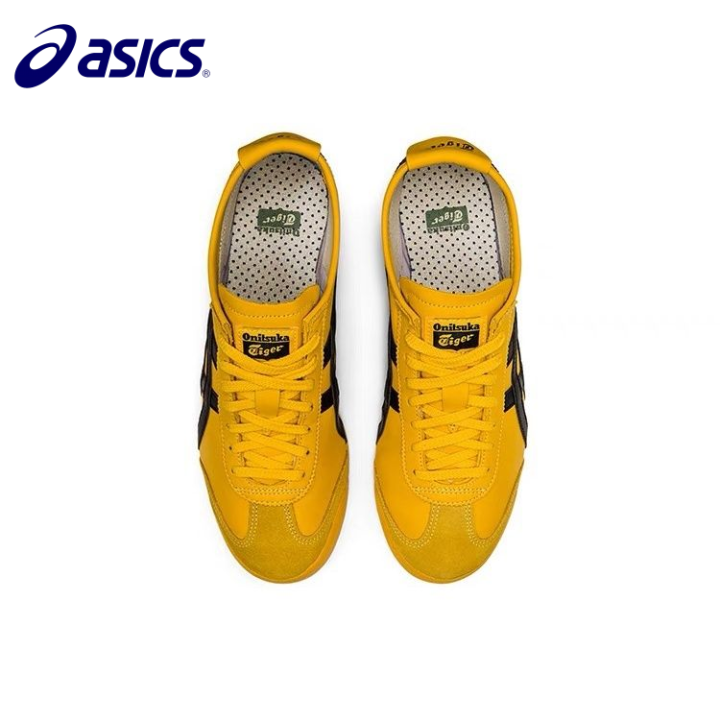 2023-asics-รองเท้า-mexico66เสือข้อต่ำสีเหลืองลำลองกีฬาสำหรับทั้งหญิงและชาย-ld4080490