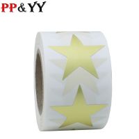 Round Sticker Star Golden Seal Label For Packaging And Wedding Decoration 100-500pcs Stickers Labels