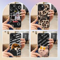 heat dissipation advanced Phone Case For iphone13 Mini cute leather Waterproof Silica gel Back Cover couple simple