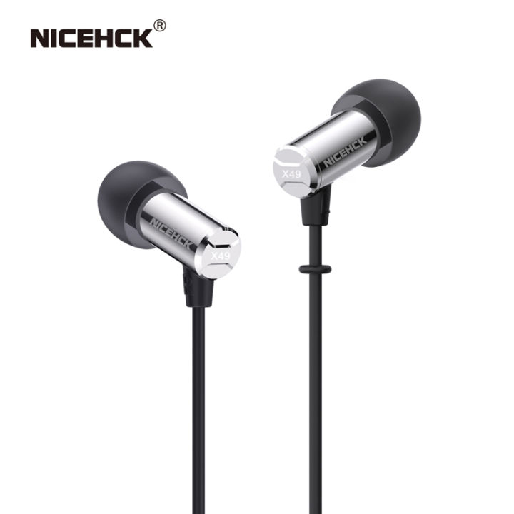 nicehck-x49เดี่ยว-ba-สมดุล-a-rmature-ไดร์เวอร์มินิเอียร์บัดไฮไฟโลหะในหูตรวจสอบการนอนหลับเกมดีเจเพลงสายไมค์หูฟัง-iem