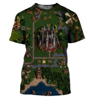 Heroes Of Might And Magic 3ผู้ชาย/ผู้หญิงแฟชั่นใหม่เสื้อยืดพิมพ์ลาย3D สุดเท่เสื้อยืดสไตล์ลำลองจัดส่งเสื้อลำลองผู้ชายแขนยาว