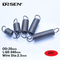 1PC Extension Tension Spring Hook Springs Steel Spring Wire Diameter 2.5mm Outer Diameter 20mm Length 60mm 340mm