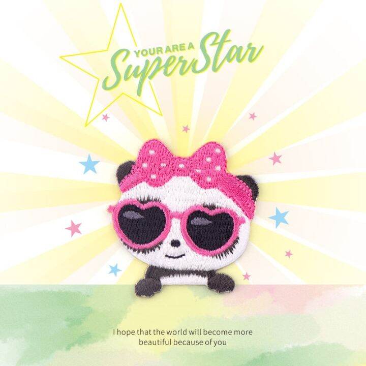 super-star-embroidery-patch-stickers-mobile-phone-shell-ipad-hand-book-decoration-stickers-clothes-diy-bag-self-adhesive-cloth-stickers