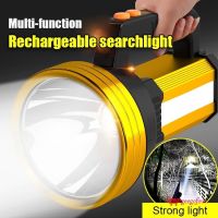 Torchlight กลางแจ้งกันน้ำที่มีประสิทธิภาพไฟฉาย LED ไฟสปอร์ตไลท์แบบพกพาไฟฉาย USB ชาร์จโคมไฟระยะยาวสำหรับตั้งแคมป์