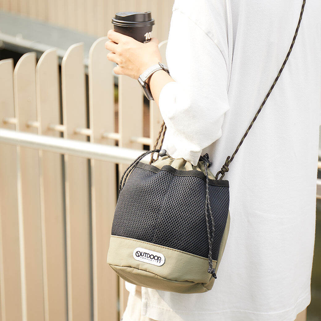 OUTDOOR PRODUCTS (LS BAGS) DRAWSTRING BAG กระเป๋าทรงขนมจีบ