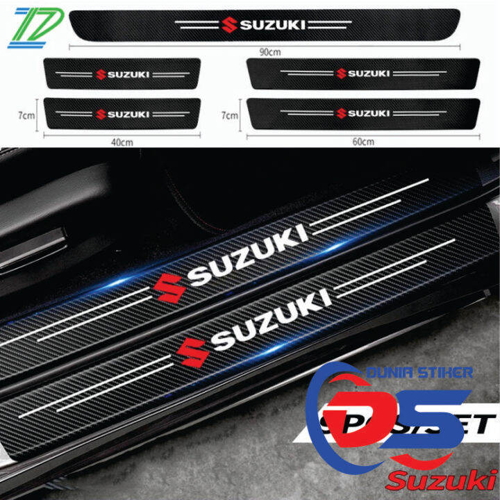 Stiker Karbon Pelindung Pintu Mobil Bahan Carbon Fiber Untuk Suzuki Ertiga Swift Xl Sx Jimy