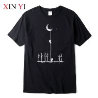 2023 NEW Xinyi Mens T-shirt Top Quality 100% Cotton Cool Funny Astronaut Print Casual Loose Men t Shirt O-neck T-shirt Men Tees Shirts fashion