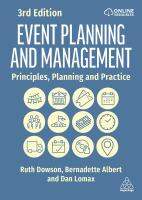 หนังสืออังกฤษใหม่ Event Planning and Management : Principles, Planning and Practice (3RD) [Paperback]