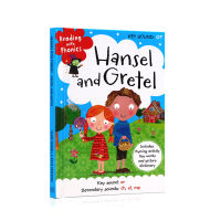 Reading with phonics Hansel and Gretel English original picture book classic fairy tales natural spelling parent-child English learning books Hardcover