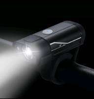 ไฟหน้าจักรยานแบบชาร์จ  018 with Warning LED Side Light and USB rechargeable Bicycle Light (Black)