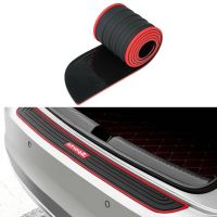 【DT】90cm Universal Car Rear Trunk Sill Bumper Guard Protector Rubber Pad Cover Strip 90cm X 7cm Bumper Protector Strip Car Accessory  hot