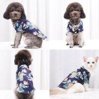 Summer Pet Printed Clothes For Dogs Floral Beach Shirt Jackets Dog Coat Puppy Costume Spring Clothing Pets Outfits