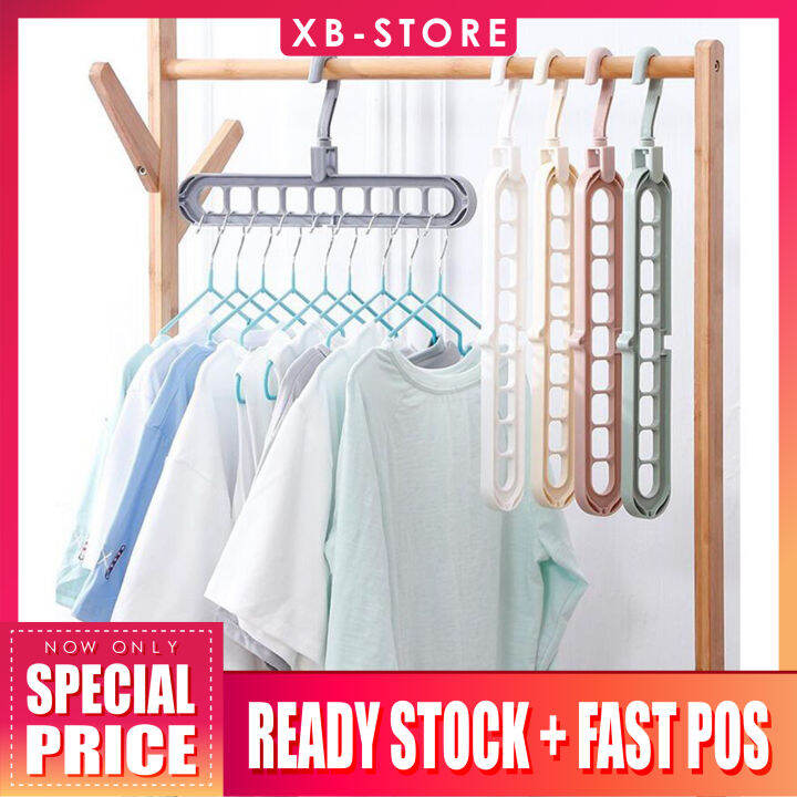 [ XBSTORE ] Magic Clothes Hanger Organizer 360º Swivel Wardrobe Space