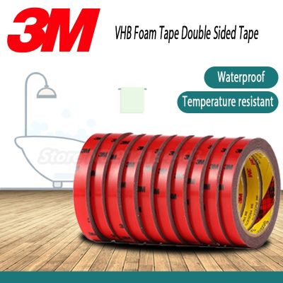 3M VHB DOUBLE SIDED TAPE ACRYLIC ADHESIVE TAPE WATERPROOF HEAVY DUTY HEAVY DUTY MOUNTING TAPE INDOOR USE FREE SHIPPING CAR/ROOM Adhesives  Tape