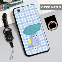 เคส TPU แบบนิ่มสำหรับ A31 OPPO (2015)/Neo 5เคสโทรศัพท์คลุมทั้งหมด INS ป้องกันการตกแฟชั่นป้องกันรอยขีดข่วนฝามีที่ถือวงแหวนและเชือกโทรศัพท์