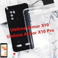 Transparent Phone Case For Ulefone Armor X10 Pro TPU Cover Camera Protection Tempered Glass on Ulefone ArmorX10 X 10 Cases Vetro