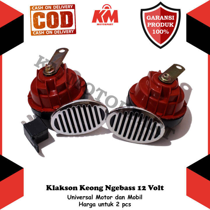 Klakson Keong Motor Suara Keras Double Ngebass plus relay aksesoris
