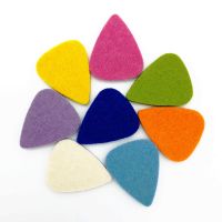 SLOZZ Soft Felt Ukulele Pick Colorful Mediator Guitar Plectrum for Concert Soprano Tenor Ukulele Accessories 21 23 26