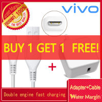 （ซื้อ 1 แถม 1）สายชาร์จVivoแท้100％1m +หัวชาร์จ5V2Aชุดชาร์จเร็วรองรับทุกรุ่นVIVO Orginal