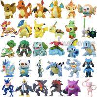 【LZ】✗❦  Takara Tomy-Figura Pokémon Coleção de Monstros MS Series Gengar Pikachu Grookey Rowlet Oshawott Charizard Chimchar Bulbasaur