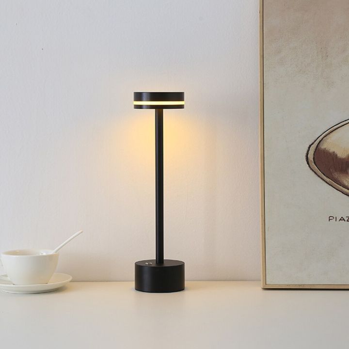 โคมไฟ-led-ทรงเห็ดสามโทนชาร์จไฟได้สำหรับตกแต่งคาเฟ่บาร์ร้านอาหารห้องรับแขกห้องนอนอ่านหนังสือ