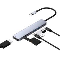 【☊HOT☊】 bukan2581584811414 Marsea สาย Usb C ฮับธันเดอร์โบลท์3ด็อคกับ Hdmi-เข้ากันได้ Rj45อะแดปเตอร์1000ม. 3.0 Tf ตัวอ่าน Sd Pd สำหรับ Macbook Pro/air Type-C