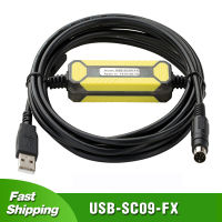 {:”-- 》 FX-USB-AW USB-SC09-FX สำหรับมิตซูบิชิซีรีย์ MELSEC FX FX1N/2N FX3U เขียนโปรแกรมพีแอลซีเคเบิลยูเอสบีไปยัง USB ไป RS422สายดาวน์โหลดข้อมูลอะแดปเตอร์