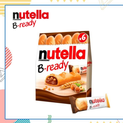 ล็อตใหม่‼️ Nutella B-Ready เวเฟอร์อบกรอบสอดไส้นูเทลล่า (1 กล่อง มี 6 ชิ้น) ขนมนำเข้า อร่อยนูเทลล่าเต็มคำ มันต้าชมากแม่‼️‼️